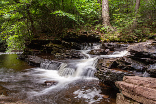 Flowing water