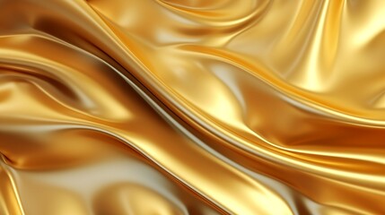 Golden silk  wave background