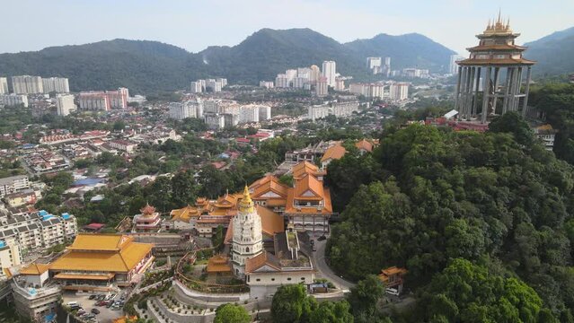 The scenic landscape of Penang Island in Malaysia