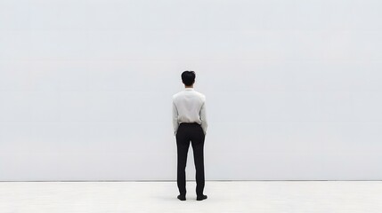 Fototapeta premium 孤独で物事を考える人間