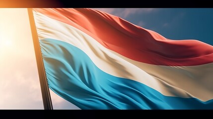 Luxembourg flag, Generative Ai