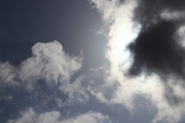 dramatic cloudy nice blue sky heaven air