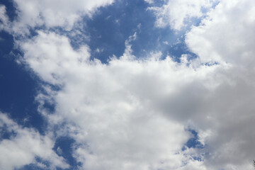 dramatic cloudy nice blue sky heaven air