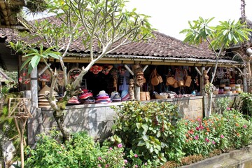 Bali, Indonesia – January 23, 2019:  Panglipuran Village Is Traditional Balinese Village Selling...