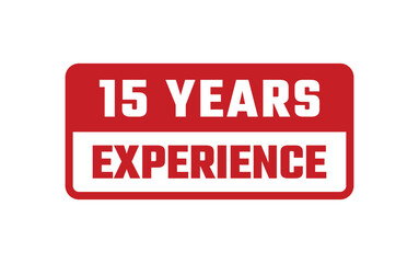15 Years Experience Rubber Stamp