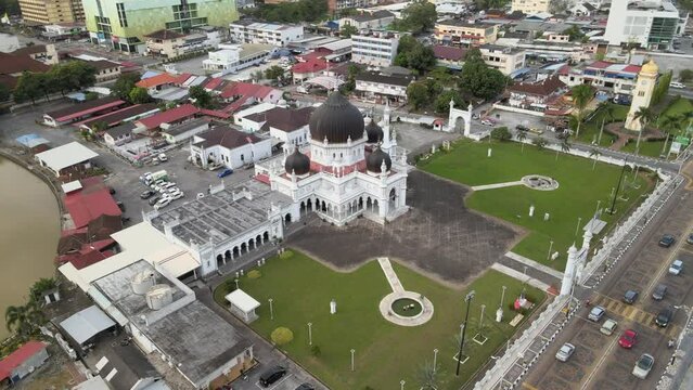 The aerial view of Alor Setar in Malaysia