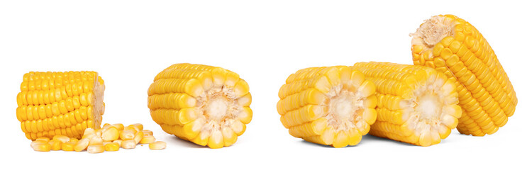 Corn isolated on white background