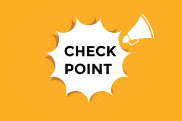Fototapeta na wymiar Check point button web banner templates. Vector Illustration