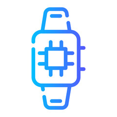 smartwatch Line Gradient Icon