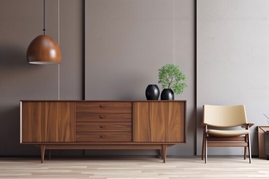 Fototapeta interior background light lamp living room home hardwood classic style house. Generative AI.