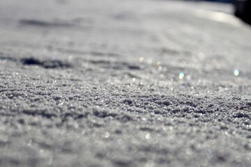 Glittery snow