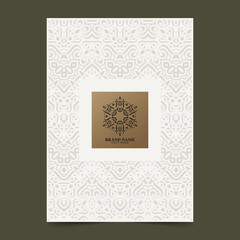 Set of luxury retro labels with calligraphic vector logo. Antique monogram collection.