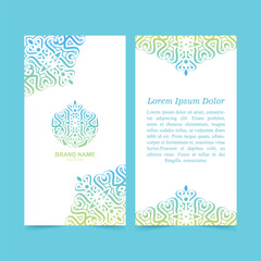 colorful mandala decorative card design