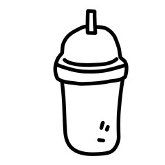 Hand Drawn Summer Doodles, beach party, vacation and travel doodle elements. Tropical leaves, fruits and cocktails sketches, cute summertime line stickers vector 