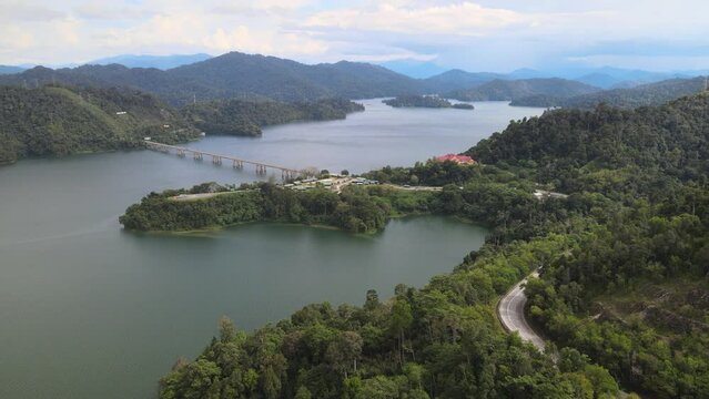 The aerial view of Royal Belum in Malaysia