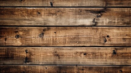 Naklejka premium Seamless rustic brown wood texture background. Generative ai