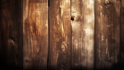 Wood grain of an old wood paneling. Background. Generative AI