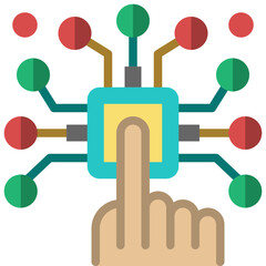 interaction flat icon