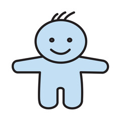 Filled Line A BOY design vector icon design vector line icon svg