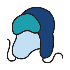 Filled Line WINTER HAT design vector icon design vector line icon svg