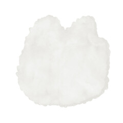 Fototapeta premium White Watercolor Abstract Shapes