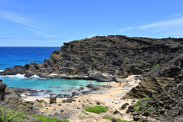 The rugged, rocky and sandy beaches along Oahu, Hawaii's, coastline are an attractive draw for outdoor enthusiasts and tourists from around the world.