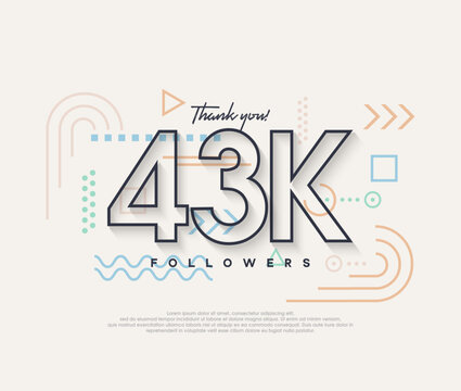 Line design, thank you very much to 43k followers.
