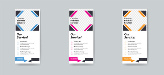 Modern and Creative business dl flyer or rack card design template