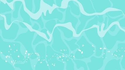 Summer theme sea flat lay animation 
