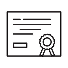 BIRTH CERTIFICATE design vector icon design vector line icon svg