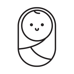 BABY BOY design vector icon design vector line icon svg
