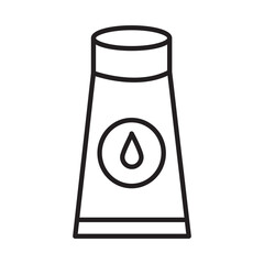 BABY HAND CREAM design vector icon design vector line icon svg