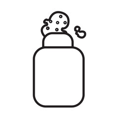 BABY POWDER design vector icon design vector line icon svg