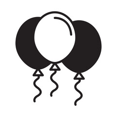 Solid Line BALLOON design vector icon design vector line icon svg