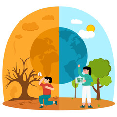 Global Warming Illustration