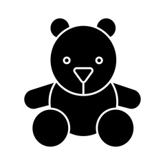 Solid TEDDY BEAR design vector icon design vector line icon svg