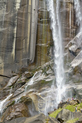 Close up shot of the Vernal Falls in Yosemite
