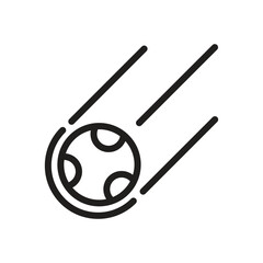 Meteor icon vector design trendy