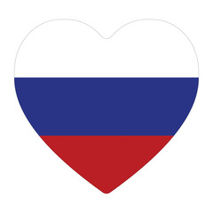 Russian flag in shape. Flag of Russia in shape. 