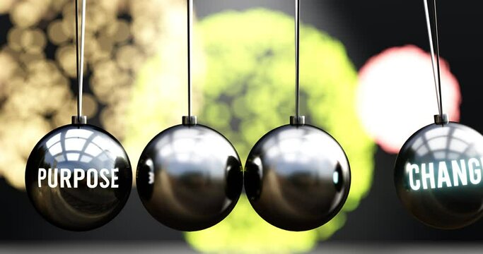 Purpose having a big impact on life and business, lighting up change and transformation. A metaphor that shows how Purpose transmit energy to initiate and light up changes