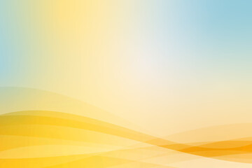 グラデーションが綺麗な曲線で構成された背景イラスト素材