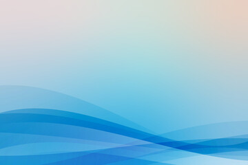 グラデーションが綺麗な曲線で構成された背景イラスト素材