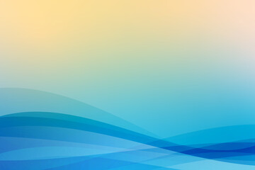 グラデーションが綺麗な曲線で構成された背景イラスト素材