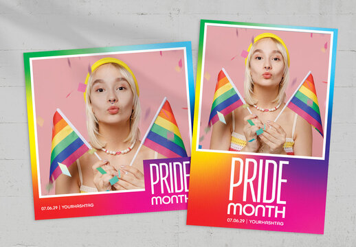 Vibrant LGBT Pride Month Photo Card Layout