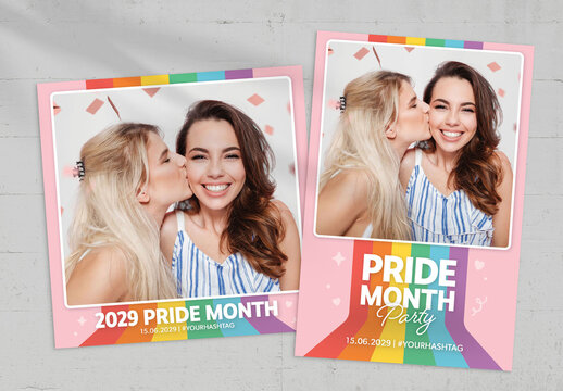 LGBT Pride Month Photo Card Layout