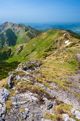 Colorful spring mountain landscape of the Mala Fatra, Slovakia.