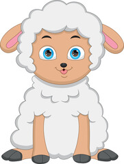 cute lamb cartoon
