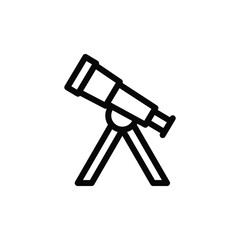 Telescope icon vector design trendy
