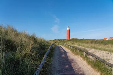 Tableaux ronds sur plexiglas Anti-reflet Mer du Nord, Pays-Bas The lighthouse of Texel Netherlands