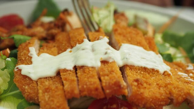 vegetable salad with grilled chicken 